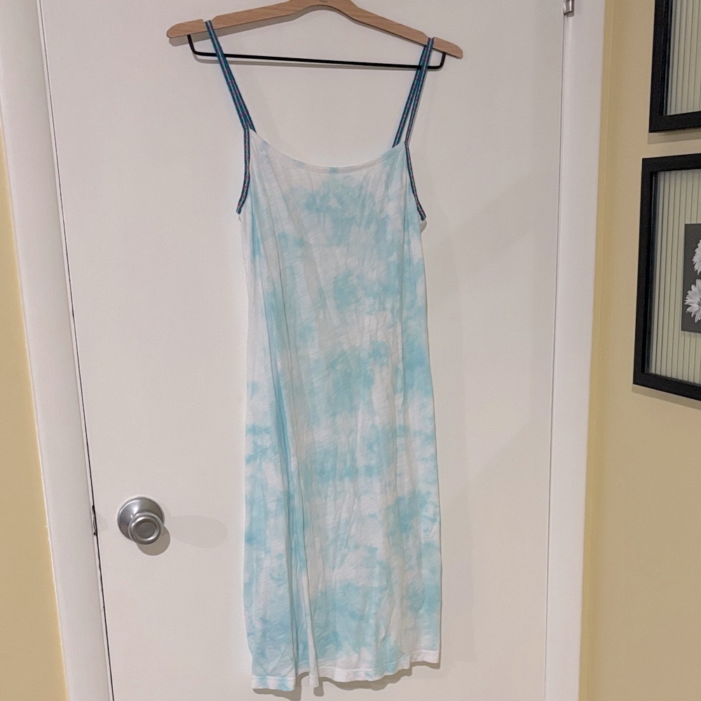 Pitusa Blue Tie-Dye Dress